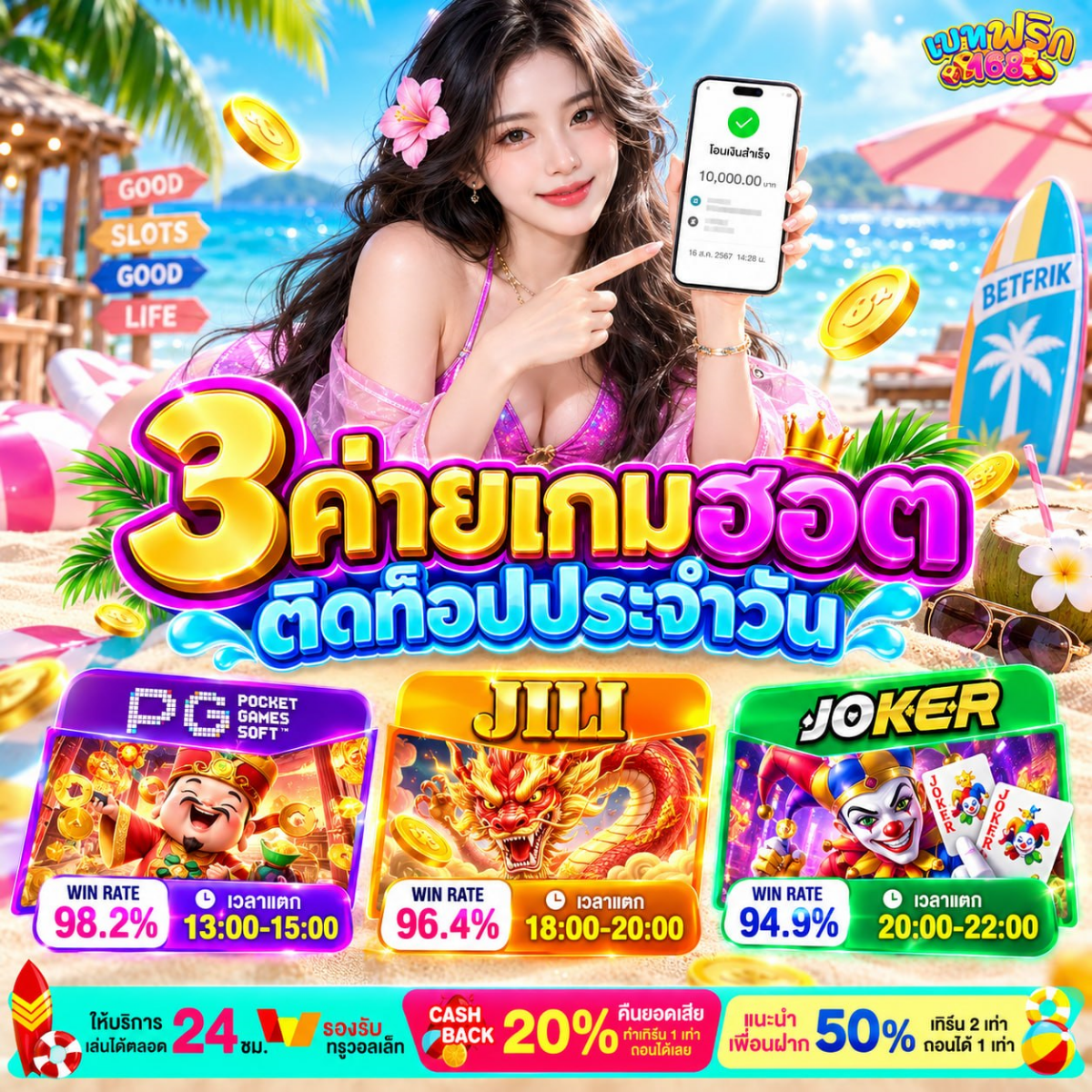 ฝาก 10รับ100 ใหม่ล่าสุด จัดความคุ้มค่าสุดพิเศษให้ทุกช่วงเวลา